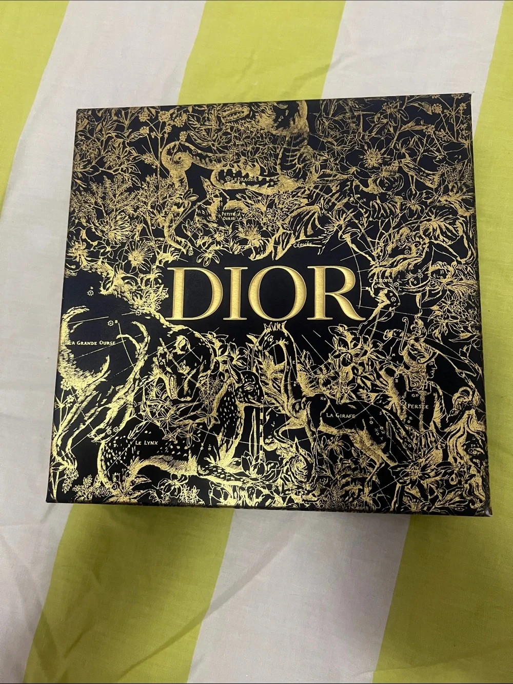 Dior Navy color and Gold Decorative Gift Box
